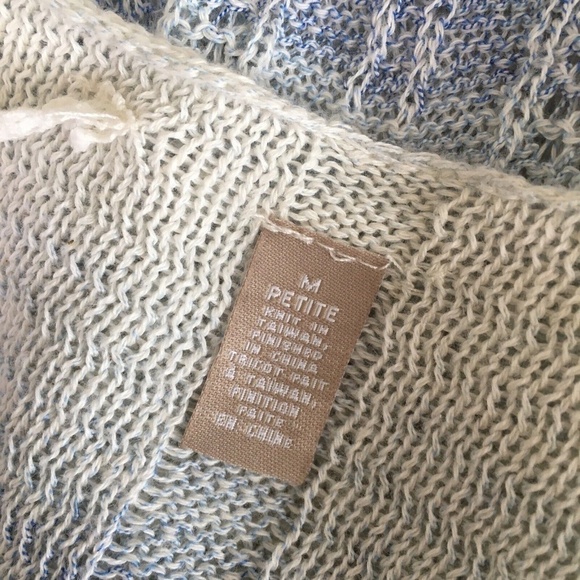 Anthropologie KNITTED & KNOTTED Pastel Ombré Beach Duster Cardigan Medium Petite - Picture 12 of 14